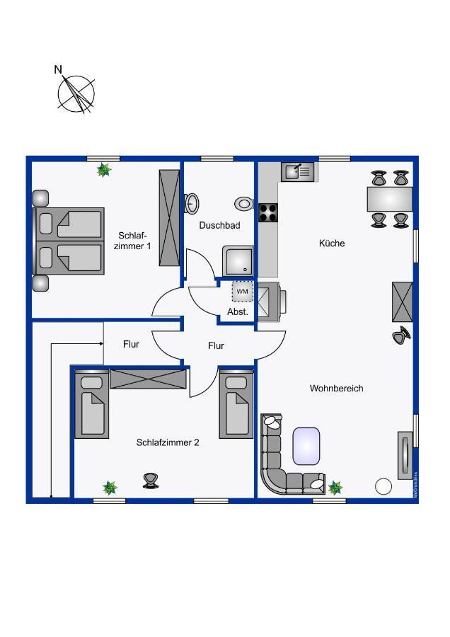 Suedernest 2 Apartment Wyk auf Fohr Bagian luar foto